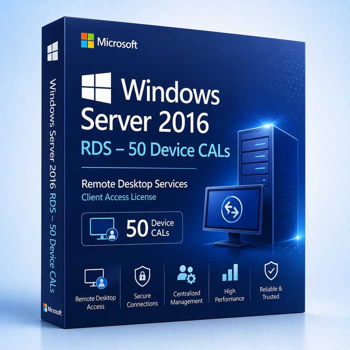 Windows Server 2016 RDS – 50 Device CALs