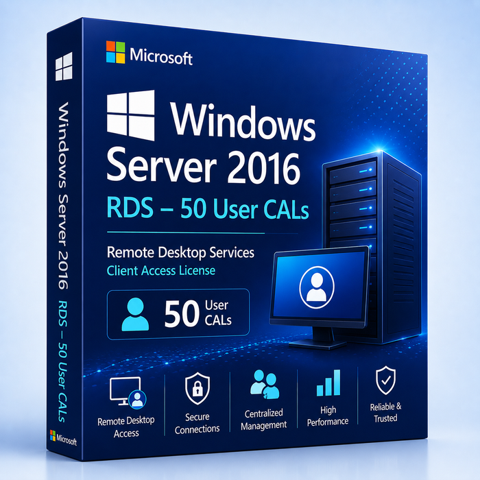 Windows Server 2016 RDS – 50 User CALs