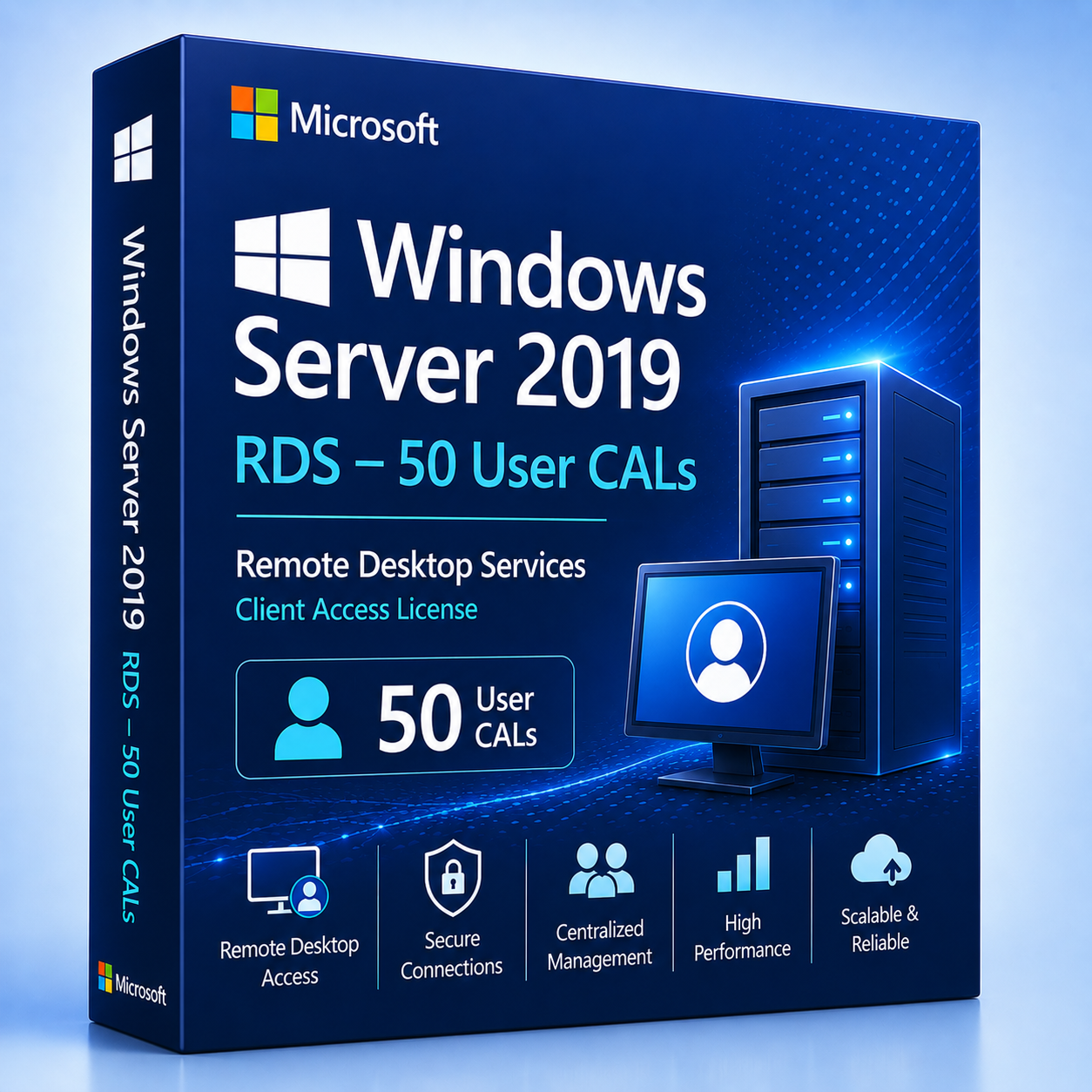 Windows Server 2019 RDS – 50 User CALs