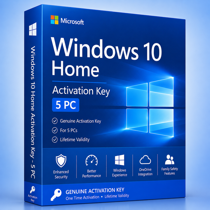 Windows 10 Home Activation Key – 5 PC