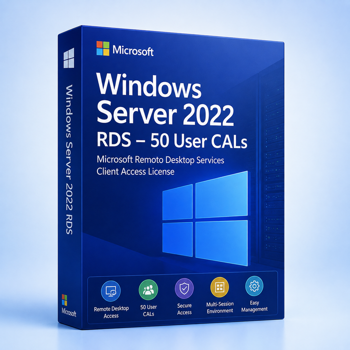 Windows Server 2022 RDS – 50 User CALs